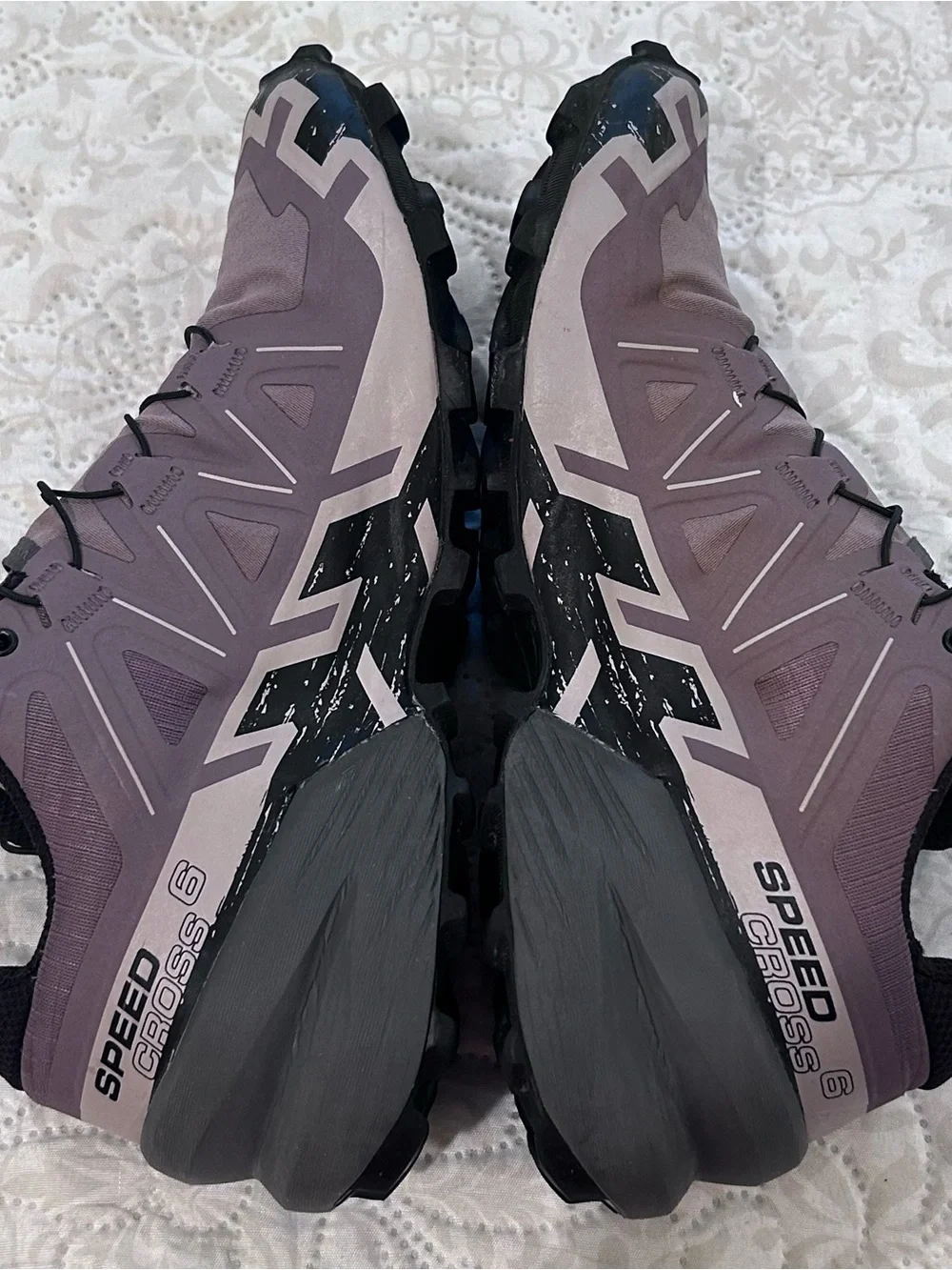 Salomon Speedcross 6 Women’s Sz 8 - 417429 - Moonscape Black Ashes Of Roses - Picture 3 of 14